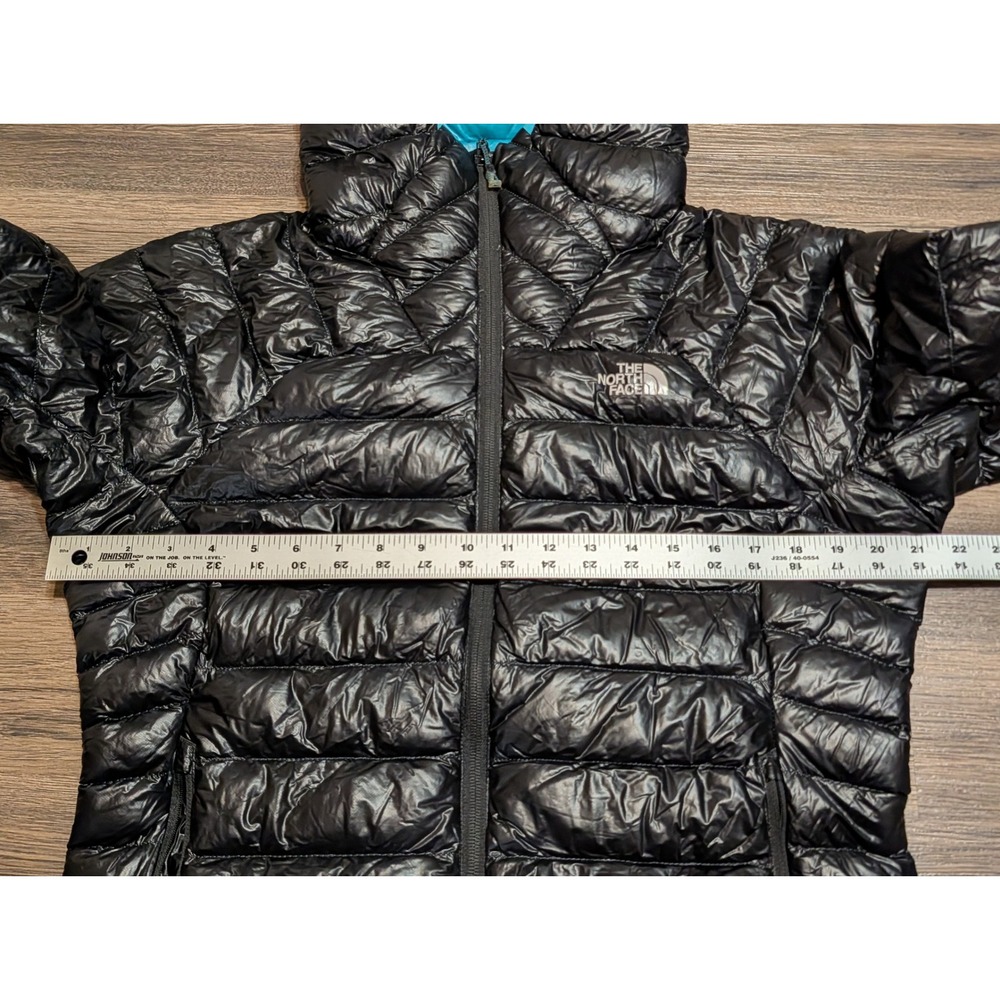 The North Face Summit Series 800 Fill Down Puffer Jacket Womens L Black Blue - Picture 2 of 9